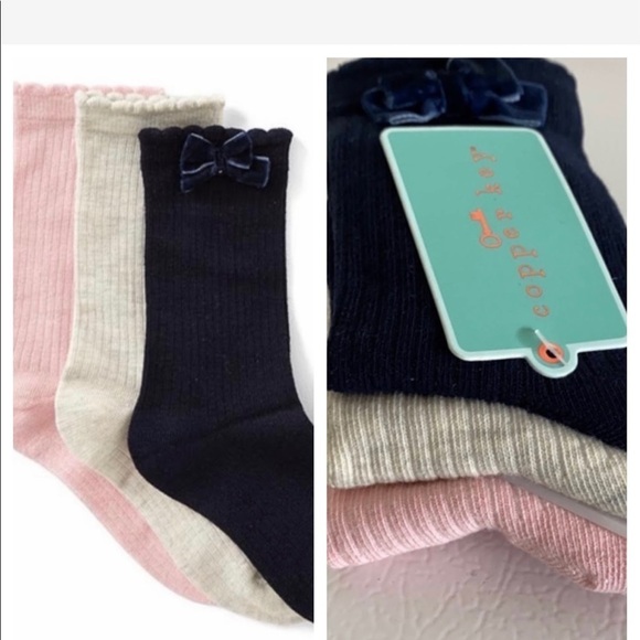 Copper Key Girls 3 Pack  Velvet Socks - Picture 5 of 13